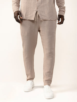 WOVEN PANTS Camel / 46