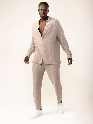 WOVEN PANTS Camel / 46