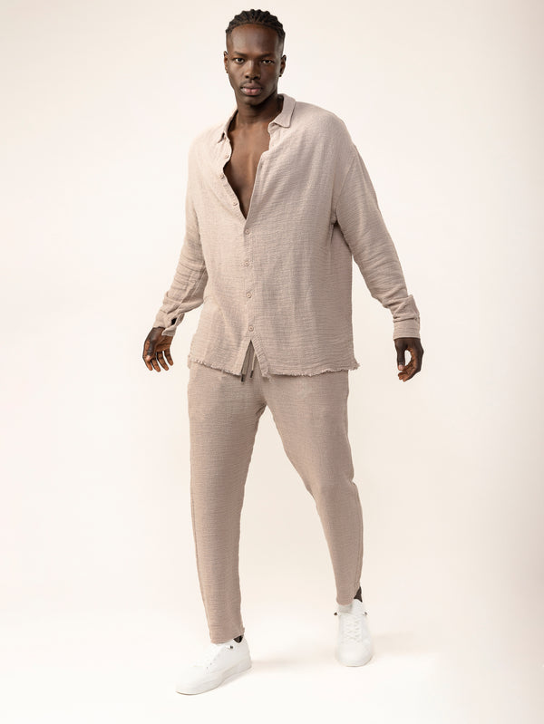 WOVEN PANTS Camel / 46