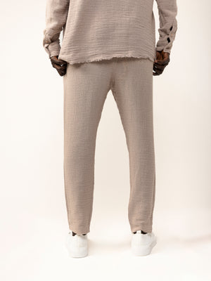 WOVEN PANTS Camel / 46