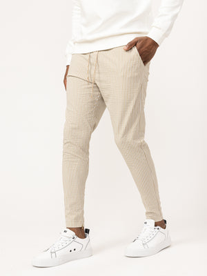 WOVEN PANTS Beige / 46