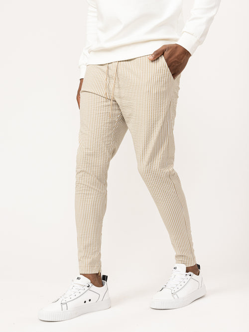 WOVEN PANTS Beige / 46