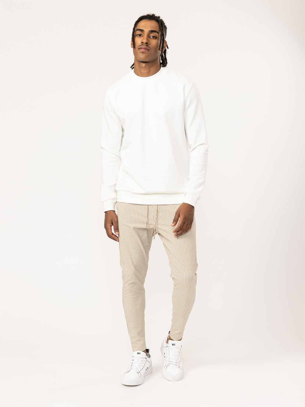 WOVEN PANTS Beige / 46