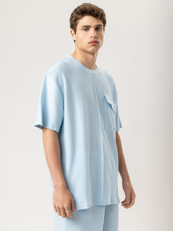 FASHION SET TOP Light-Blue / XXS