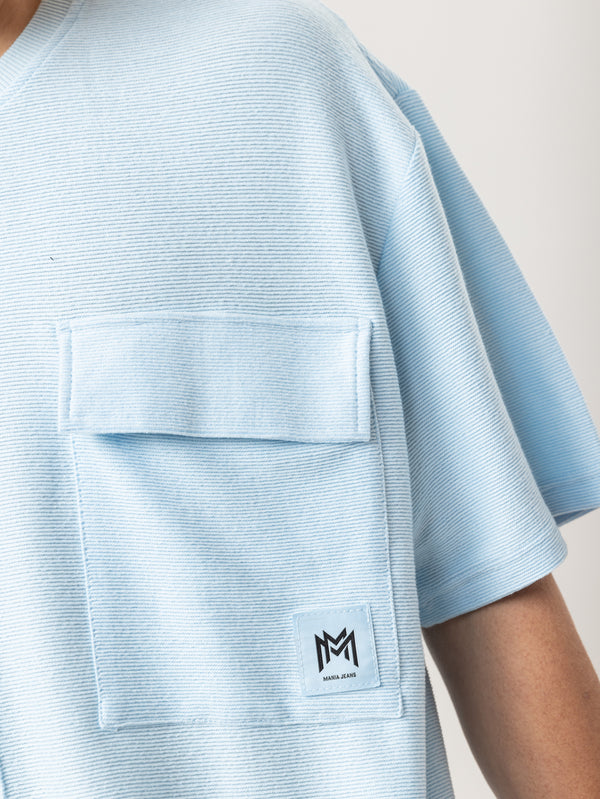 FASHION SET TOP Light-Blue / XXS
