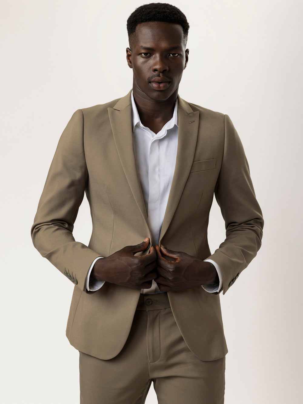 BASIC SUIT JACKET Khaki / XXS