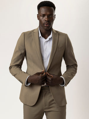 BASIC SUIT JACKET Khaki / XXS