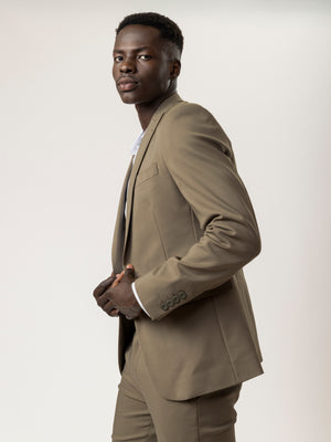 BASIC SUIT JACKET Khaki / XXS