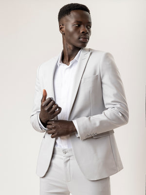 BASIC SUIT JACKET Light Gray / XXS