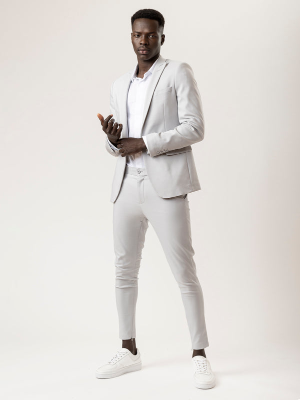 BASIC SUIT JACKET Light Gray / XXS
