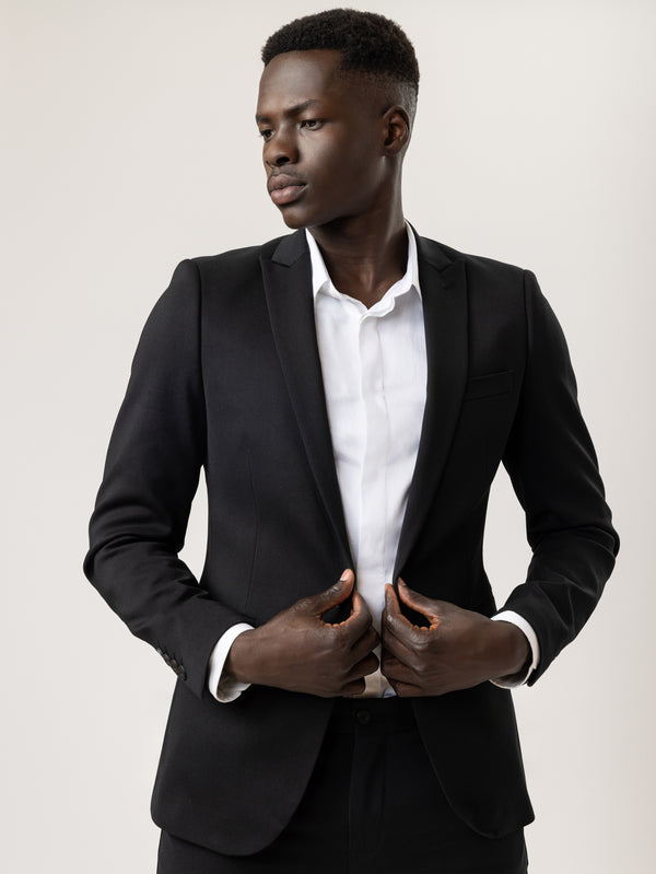 BASIC SUIT JACKET Black / XXS