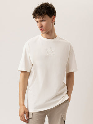 T-SHIRT OVER SIZE Cream / XXS