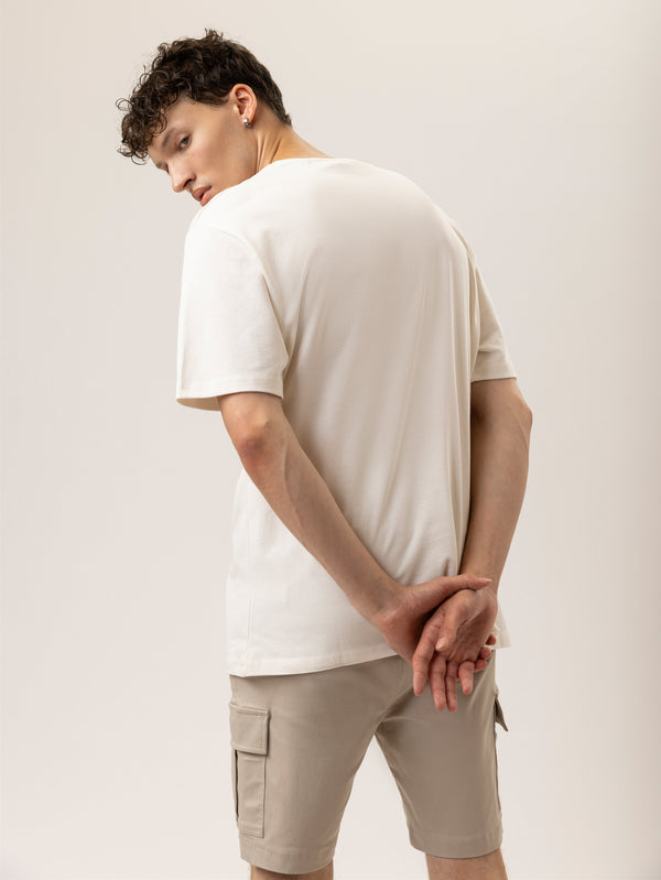 T-SHIRT OVER SIZE Cream / XXS