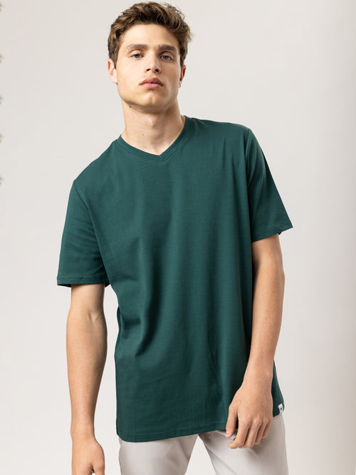 BASIC T Bottle Green / XXS