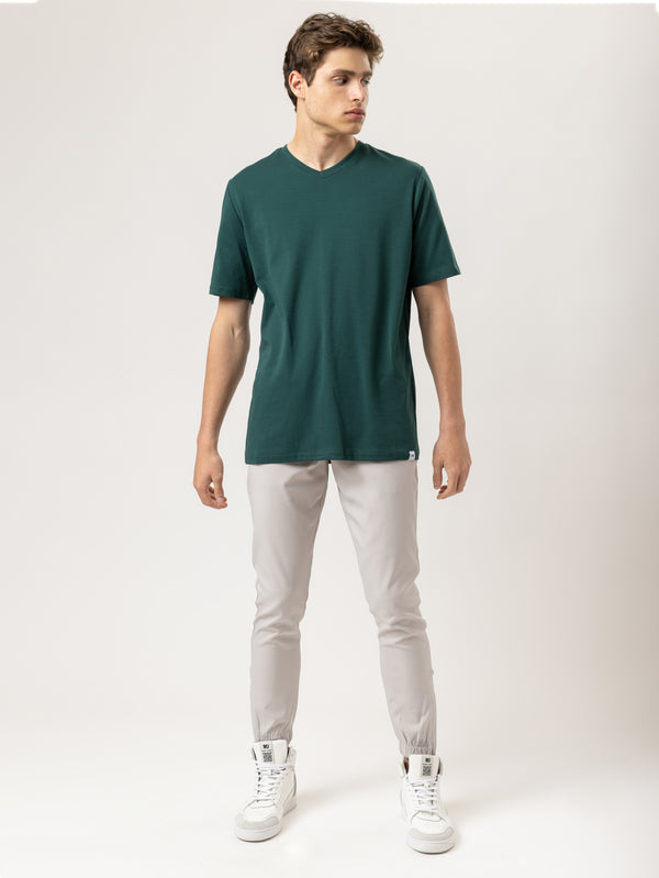 BASIC T Bottle Green / XXS