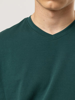 BASIC T Bottle Green / XXS