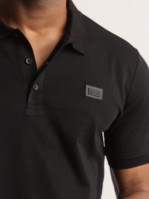 POLO SHIRT Black / XXS