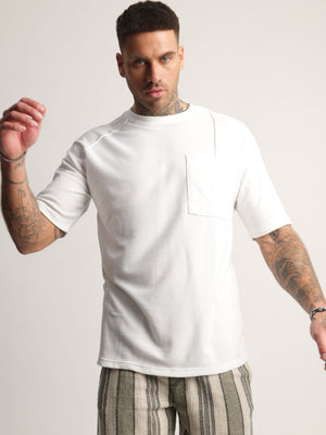 T-SHIRT OVER SIZE Cream / XXS