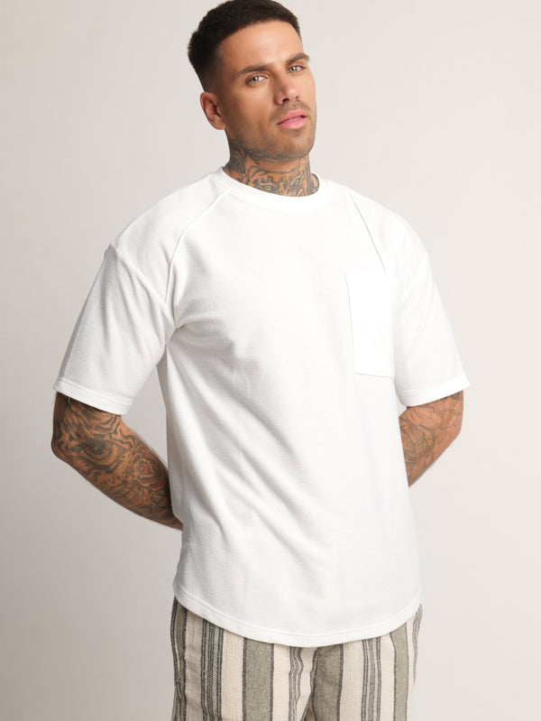 T-SHIRT OVER SIZE Cream / XXS