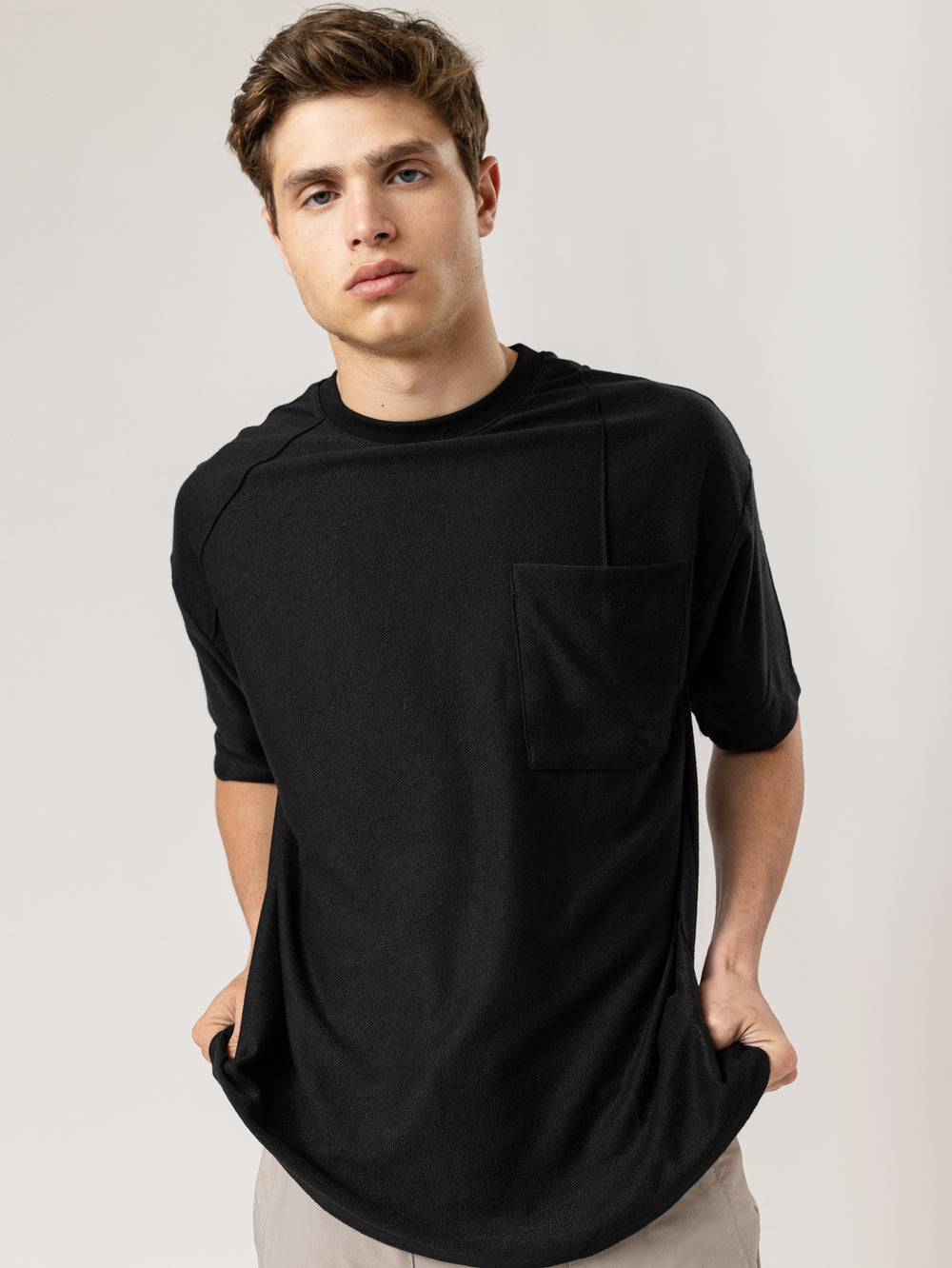 T-SHIRT OVER SIZE Cream / XXS