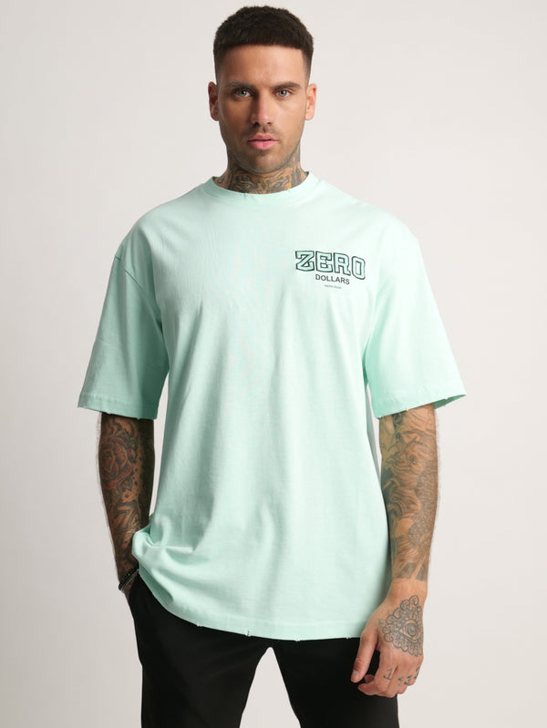 T-SHIRT OVER SIZE Mint / XXS