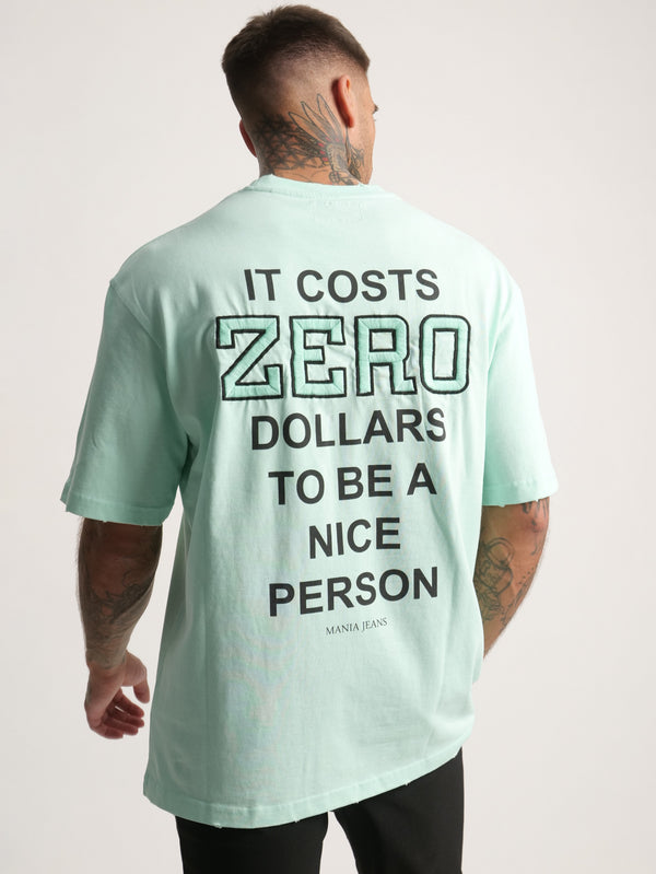 T-SHIRT OVER SIZE Mint / XXS