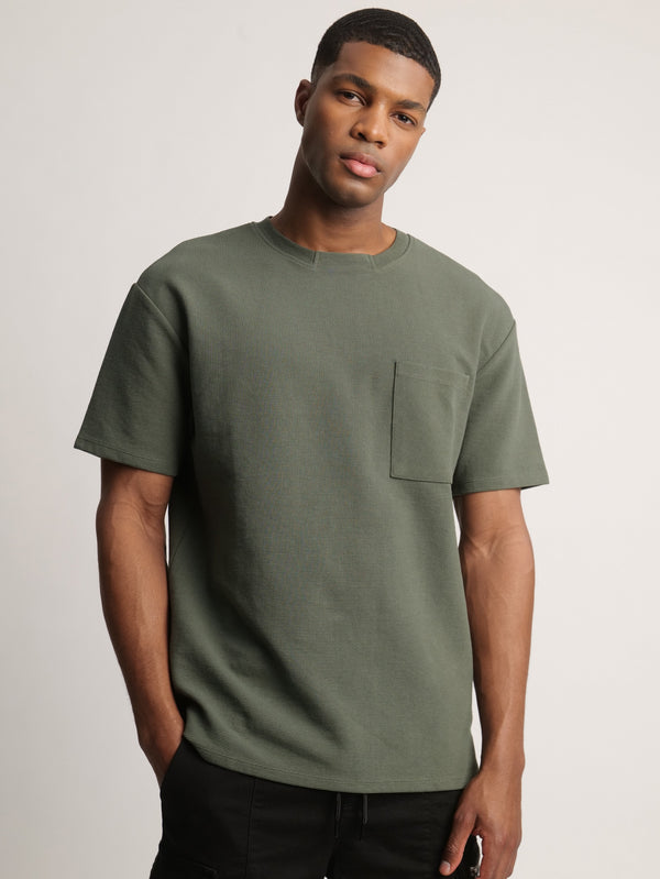 T-SHIRT OVER SIZE Bottle Green / XXS
