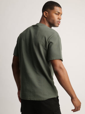 T-SHIRT OVER SIZE Bottle Green / XXS