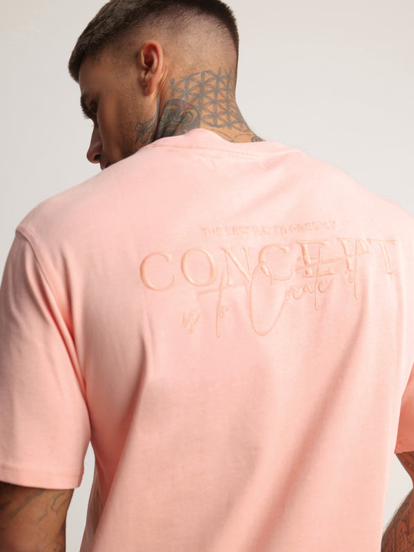 T-SHIRT OVER SIZE Peach / XXS