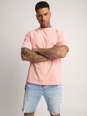 T-SHIRT OVER SIZE Peach / XXS