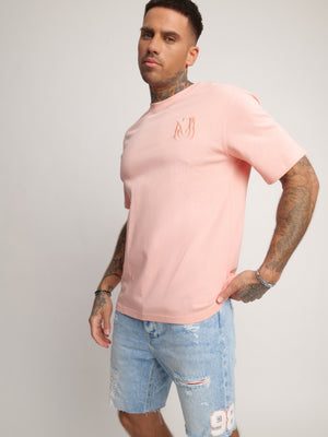 T-SHIRT OVER SIZE Peach / XXS