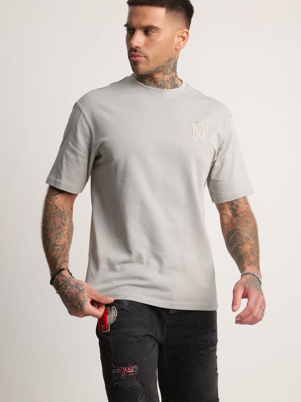 T-SHIRT OVER SIZE Gray / XXS