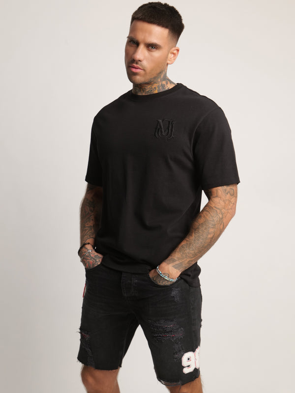 T-SHIRT OVER SIZE Black / XXS