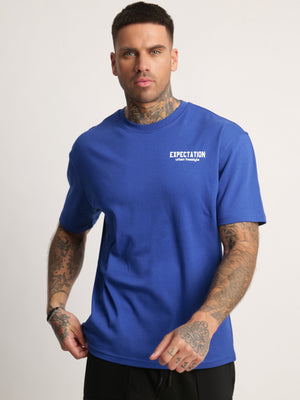 T-SHIRT OVER SIZE Royal Blue / XXS