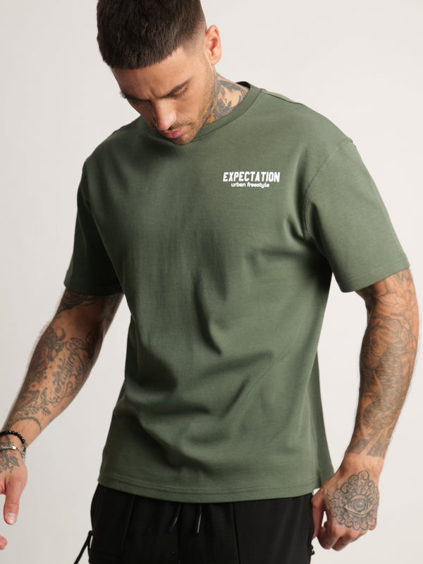 T-SHIRT OVER SIZE Army / XXS