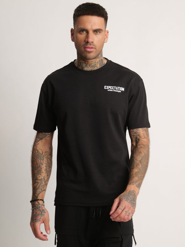 T-SHIRT OVER SIZE Black / XXS