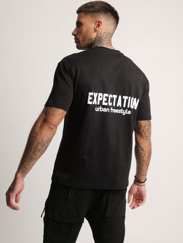 T-SHIRT OVER SIZE Black / XXS