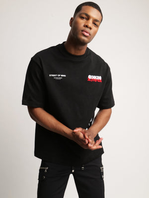 T-SHIRT OVER SIZE Black / XXS