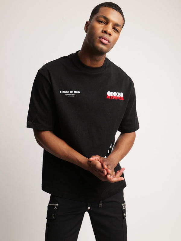T-SHIRT OVER SIZE Black / XXS
