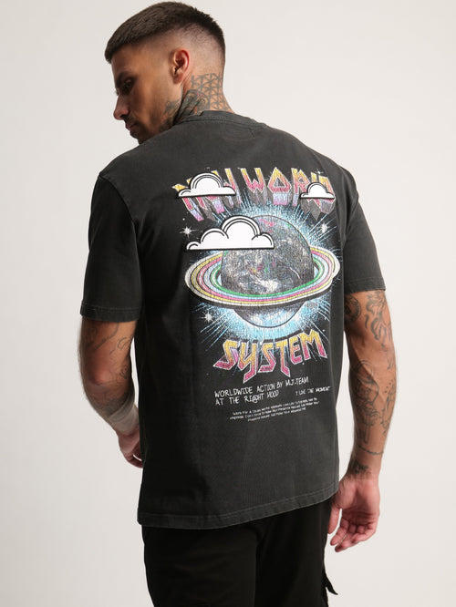 T-SHIRT OVER SIZE Black / XXS