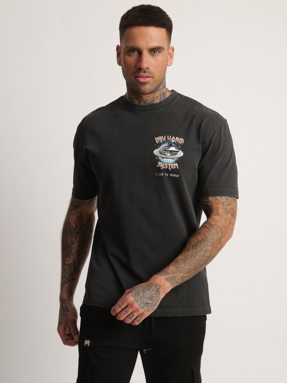 T-SHIRT OVER SIZE Black / XXS