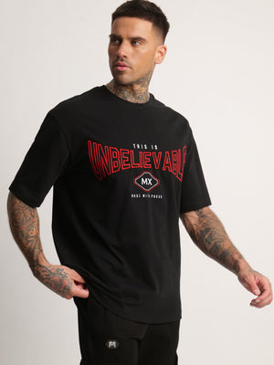 T-SHIRT OVER SIZE Black / XXS