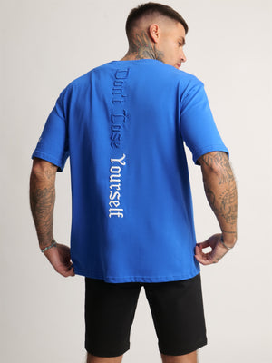 T-SHIRT OVER SIZE Blue / XXS