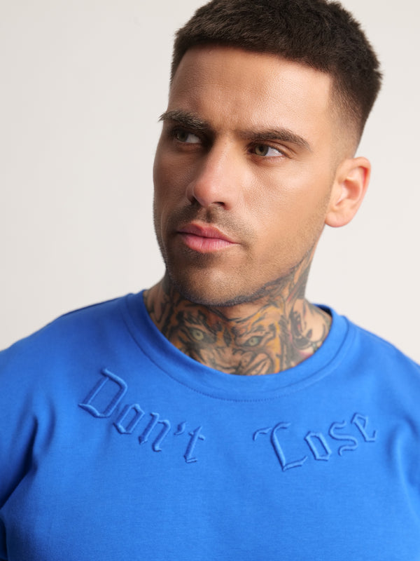 T-SHIRT OVER SIZE Blue / XXS