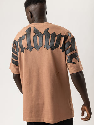 T-SHIRT OVER SIZE Brown / XXS