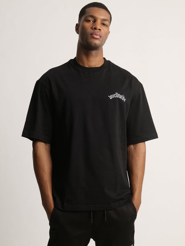 T-SHIRT OVER SIZE Black / XXS