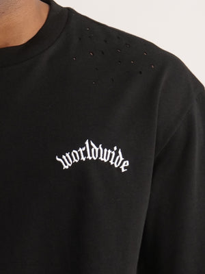 T-SHIRT OVER SIZE Black / XXS
