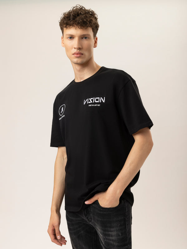 T-SHIRT OVER SIZE Black / XXS
