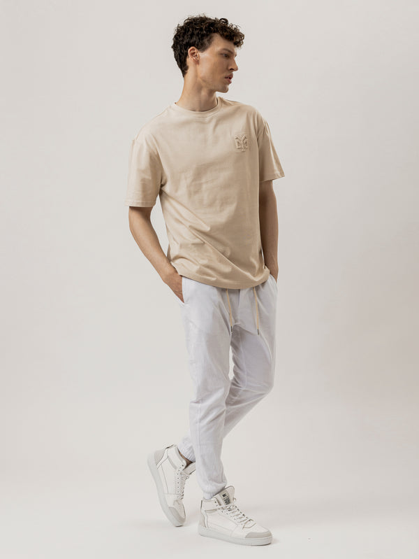 T-SHIRT OVER SIZE Cream / XXS