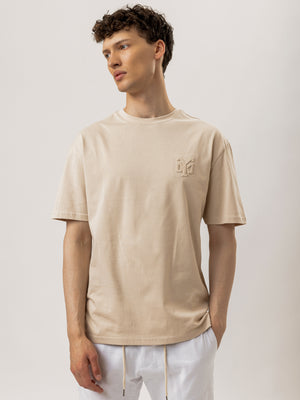 T-SHIRT OVER SIZE Cream / XXS